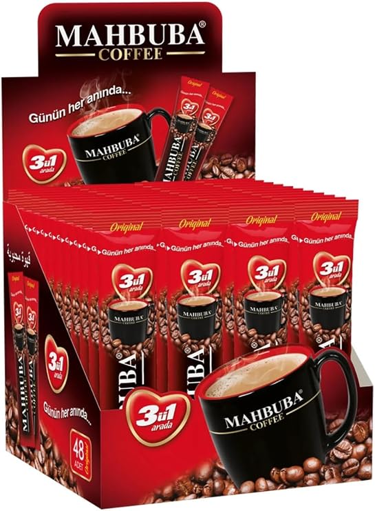 Mahbuba 3ü1 Arada Hazır Kahve 48x18gr MAHBUBA 3Ü1 ARADA KAHVE 48X18GR