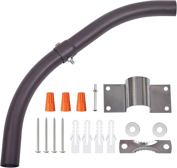 Mounting Arm for Outdoor LED Barn Light Brown
