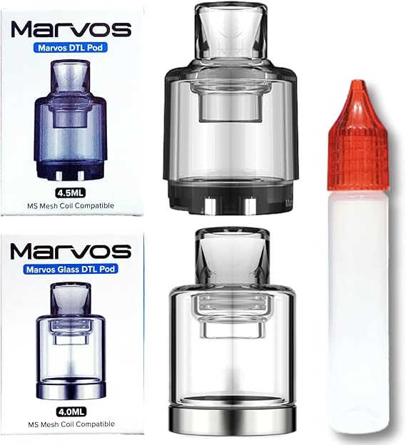 Freemax Marvos Pod Tank Set of 2 + 1 Empty Bottle PCTG POD/1pc + Glass POD/1