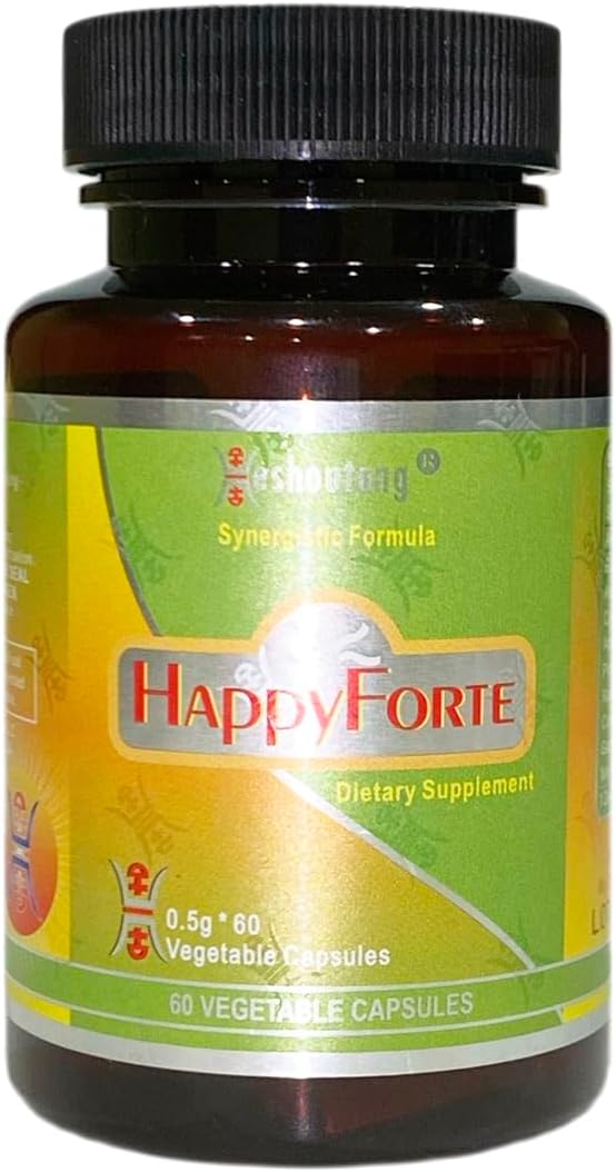 HappyForte|Market Proven Herbal Energy Flow Optimizer|Digestive System Health Booster|60 Veg Capsules