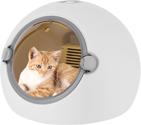 Pet Dryer Cat Dryer Dog Dryer Puppy Dryer Pet Machine Pet Cabin Pet Box Floorstanding Corded Electric 600W 110V UK Plug Adjustable Temperature 20 to 45°C Timer 5 to 90 Minutes