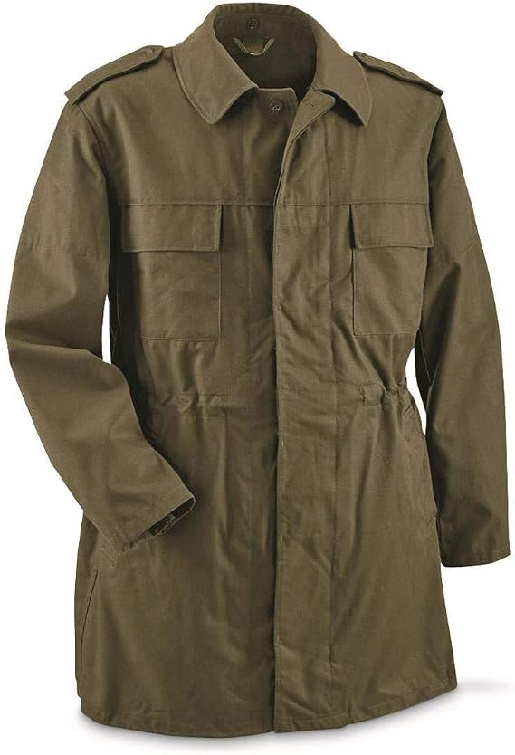 Genuine Czech Military Issue M85 Parka Cotton Blend Jacket Military Surplus, Olive Drab Green