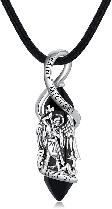 Saint Michael/Virgen De Guadalupe/Praying Hands/Necklace Sterling Sliver Amulet Necklace Catholic Amulet Protector Jewelry