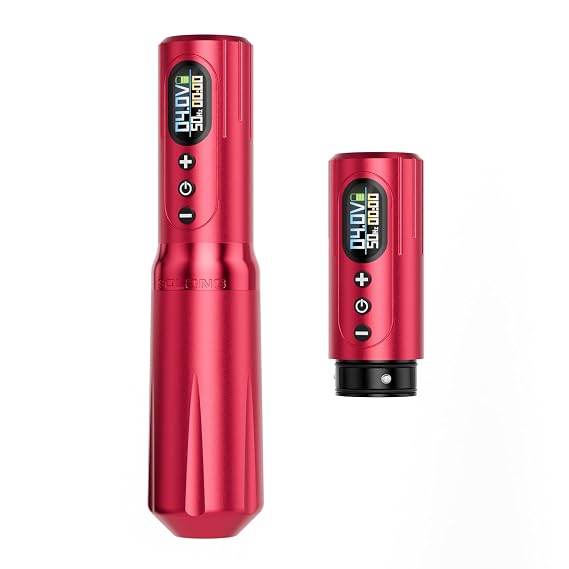 Tattoo Gun,Wireless Machine Kit Super Fast Charger with Dual 2000mAh Power Supply Tattoo Kit for Beginner and Artist