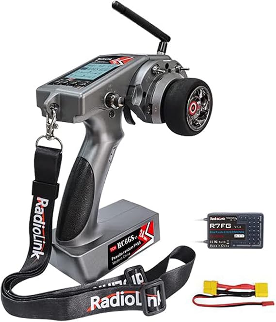DTXMX RC6GS V3 7CH RC Transmitter & R7FG Receiver for Cars, Boats Radiolink