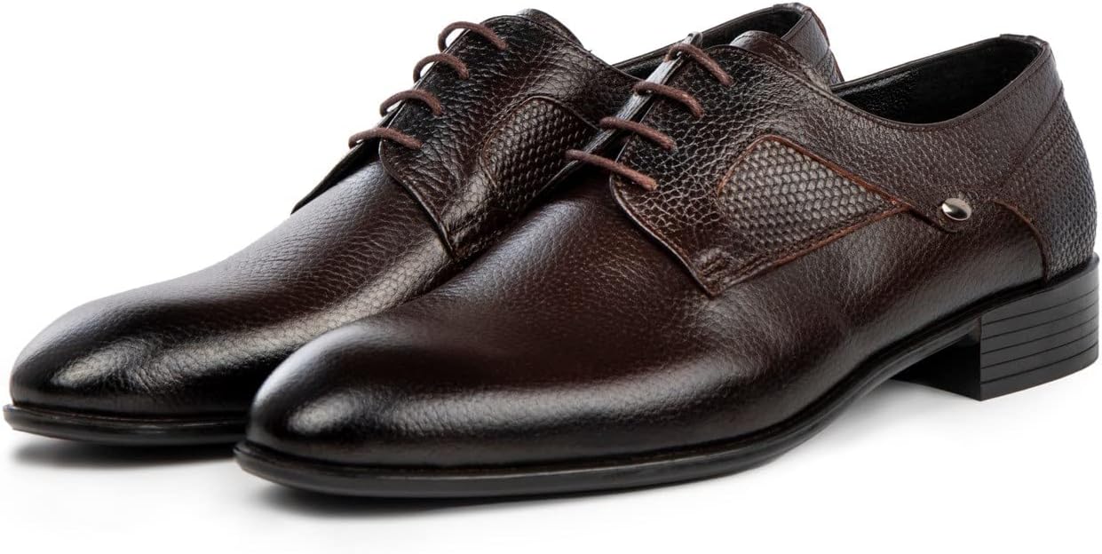 Ducavelli Sace Genuine Leather Mens Classic Shoes, Derby Classic Shoes