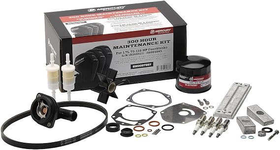 Mercury 8M0097857 1.7L 75-115hp FourStroke EFI 300 Hour Maintenance Kit