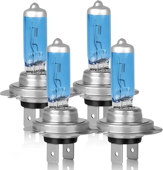 Fit for BMW 328i 2007-2016 Headlight Bulbs,H7 High Beam+ H7 Low Beam Halogen Headlamp Bulbs,High Performance Halogen Light Bulbs Combo,Plug and Play,4 Pcs
