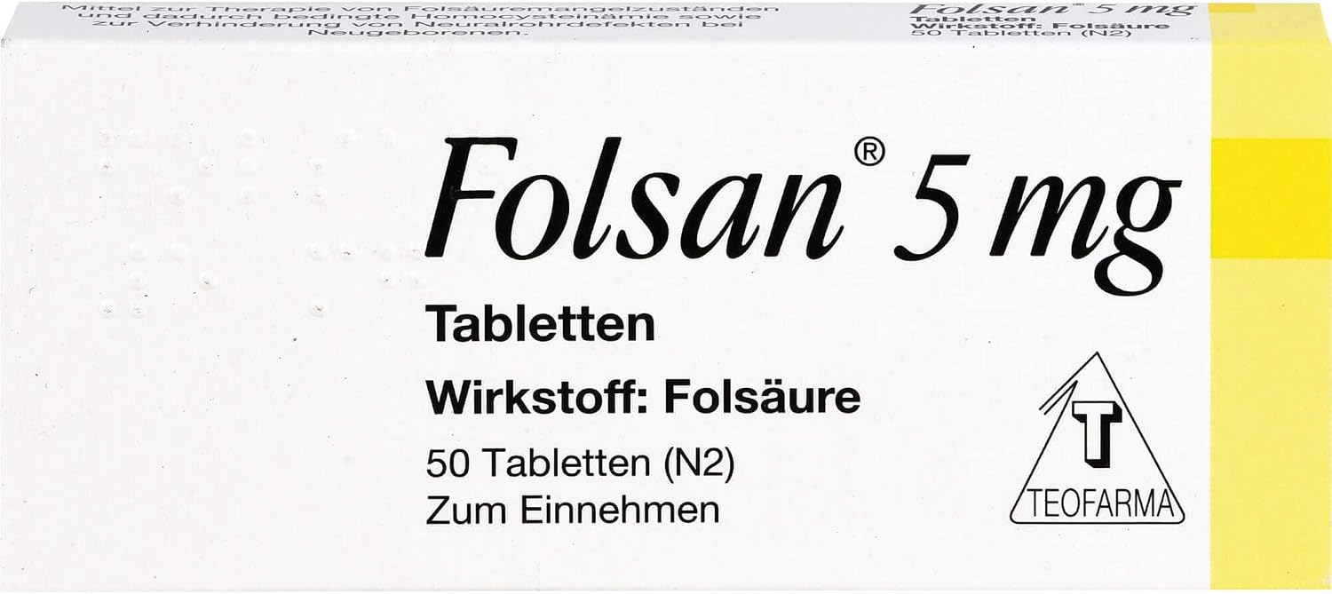 FOLSAN 5 mg tablets 50 pieces