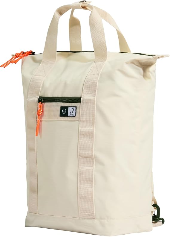 ANTLER Essential 2-in-1 Tote Backpack, Laptop Sleeve, Cream Stone