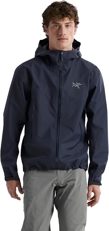 Arc'teryx Beta Jacket Men's | Gore-Tex ePE Shell, Maximum Versatility - Hiking Jacket, Waterproof Rain Jacket | Black Sapphire, Medium