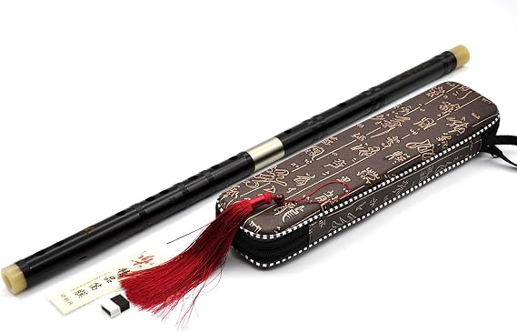 Professional Flute Chinese C key Dizi for Beginners with Free Membrane & Glue Set Traditional Chinese Aged Rosewood Instrument