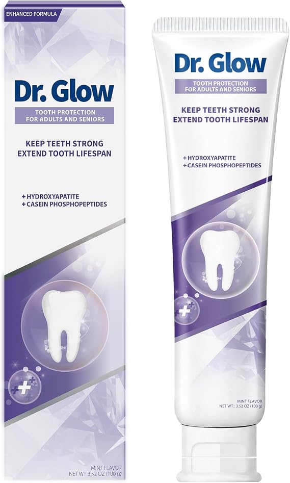 Gingivitis Toothpaste for Elderly & Middle-Aged, Gum Repair Toothpaste for Bleeding Swelling and Receding Gums Periodontal Disease Treatment for Seniors, Fluoride Free Hydroxyapatite Toothpaste 3.52oz
