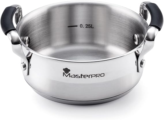 MasterPro Saucepan, Stainless Steel Aluminium, Multicoloured, Estándar