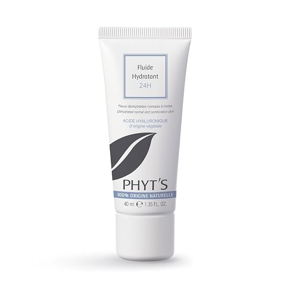 Phyts 24H Moisturizing Fluid - Face Moisturizer with Aloe Vera Extract - Restores Hydration and Reduces Shine - Face Cream for Supple Skin - 1.35 oz