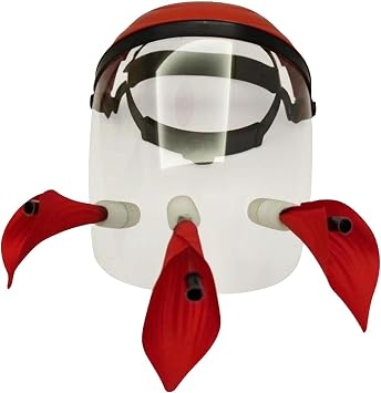 Gralara Hummingbird Feeder Hummingbird Mask Feeder,Face Masque Feeder Hummingbird Face Cover Wild Bird Feeder for Yard Garden Patio, 3 Feeding Ports, 26cmx28cm