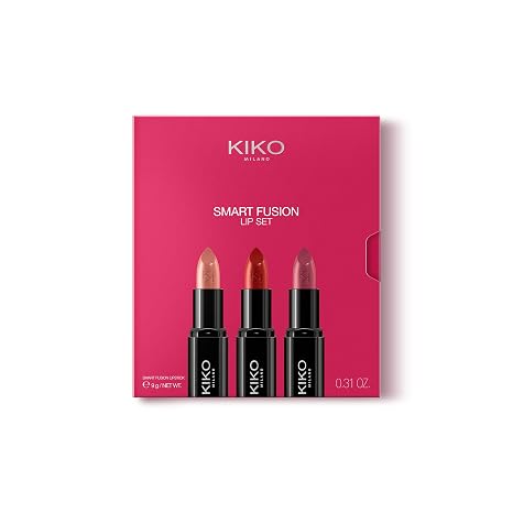 Kiko Milano Smart Fusion Lip Set, 3 Radiant-Finish Lipsticks