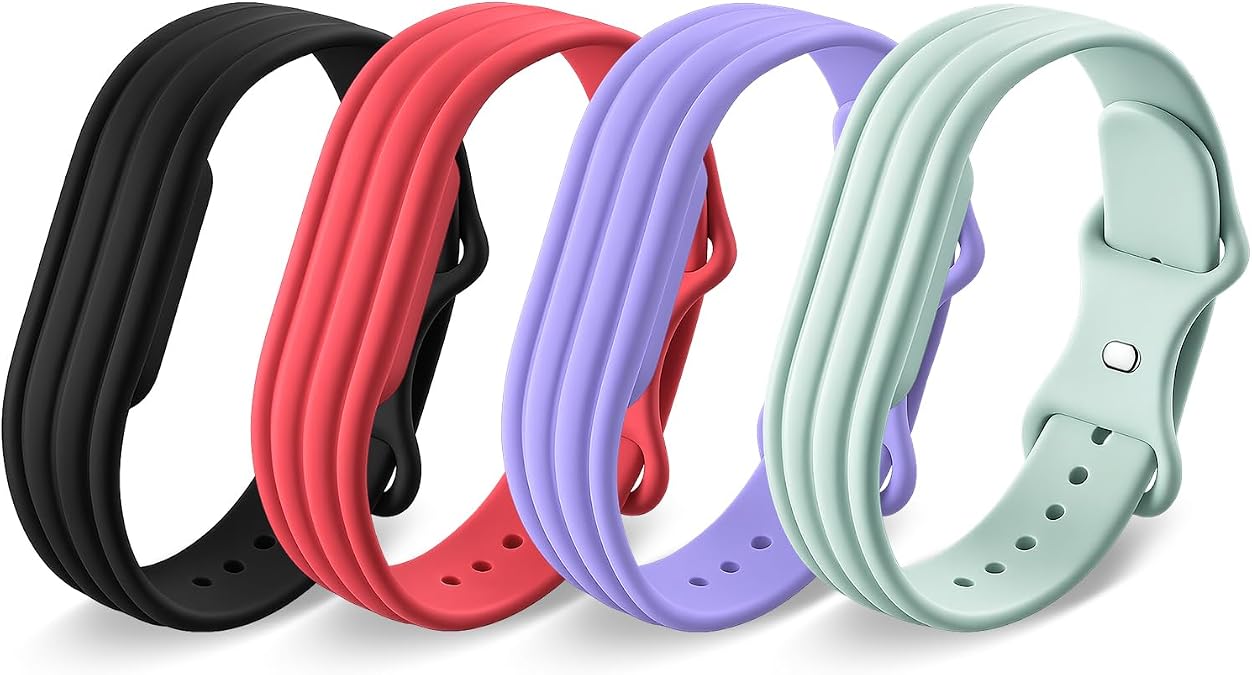 4 Pack Active Band Compatible with Google Fitbit Air Band