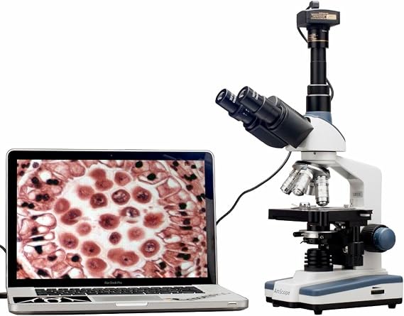 AmScope T120B-10M Digital Professional Siedentopf Trinocular Compound