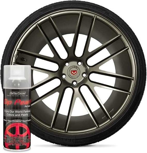 DipYourCar Plasti Dip Raw Titanium Dip Pearl Aerosol Spray - 11oz Can - Premium Automotive Removable Coating for Customizing & Protecting Car Surfaces