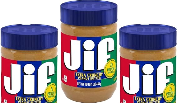 Jif Crunchy Peanut Butter 454g (16oz)(Pack of 3)