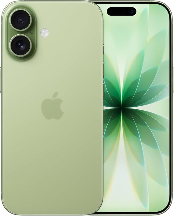 Apple iPhone 17 512GB SIM-Free: 6.3-inch ProMotion Display, A19 Chip, Center-Frame Front Camera for Smarter Group Selfies, Enhanced Scratch Resistance, All-Day Battery; Sage