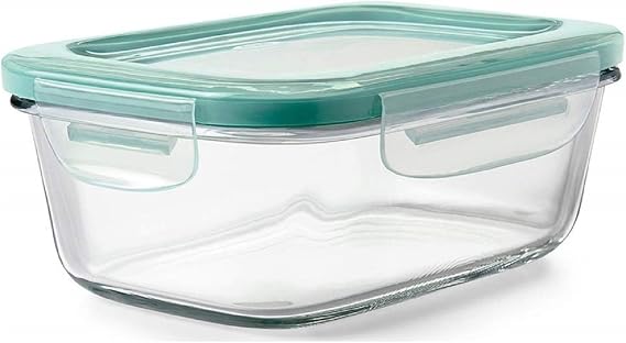OXO Good Grips 8-Piece Smart Seal Leakproof Airtight Glass Food Storage Container Set