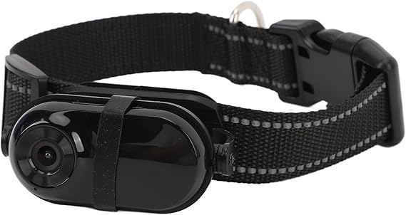 Cat Camera Collar, HD 1080P Dog Collar Camera with Memory Card, 130 Wide Angle, Built in MIC, Mini Body Camera Action Camera for Dogs Cats Gifts Indoor & Outdoor (64GB)
