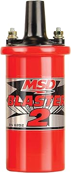 MSD 8202 Ignition Canister Coil Blaster 2 Series High Performance, Red, 6-series ignition