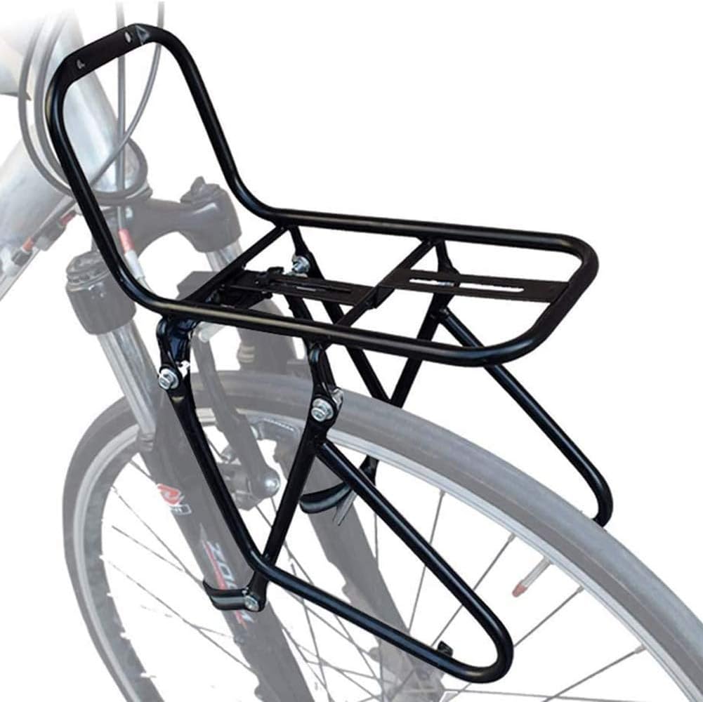 Bike front pannier rack 15KG Capacity Rack 2 Installation Methods with Fixing Device for disc brake/V brake mountain bike