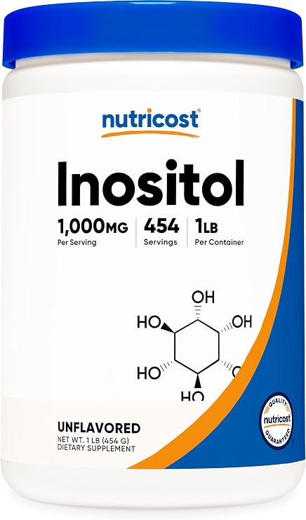 Nutricost Inositol Powder 1LB 454g - Gluten Free, Non-GMO