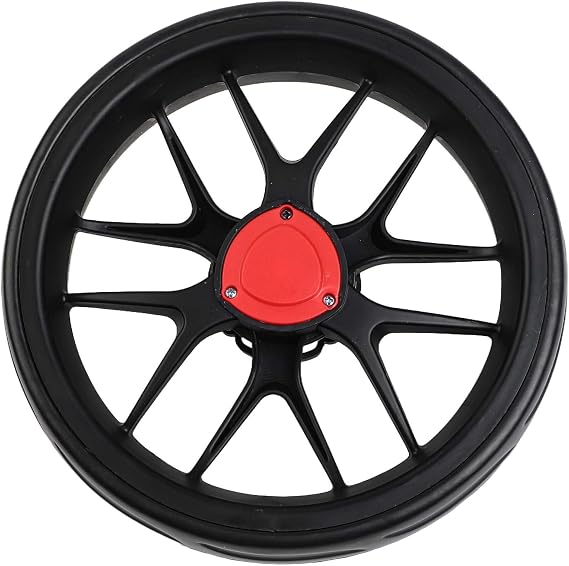 EVA Foam Golf Cart Wheel Compatible with 10mm Axle Push Pull Trolley Systems Replacement Part for Smooth Course Navigation (Black)