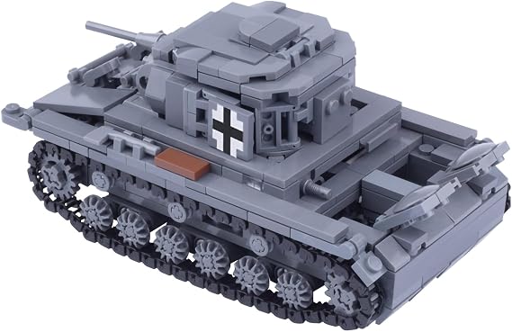 Military World War II WWII German Panzer IV Tank Building Block Toys 593PCS for Kids Aged 6-14 Or Adults Compatible with Lego.