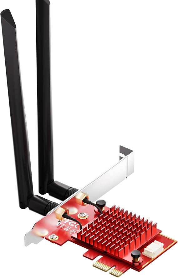 WiFi 6E PCIe Card, Intel AX210, 5400Mbps Bluetooth 5.3 for Desktop PC