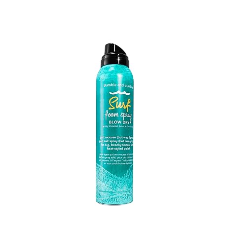 Bumble and bumble. Surf Foam Spray Blow Dry Hair Lightweight Volume Mousse | Adds Beachy Texture + Hold | UV Protection| For Fine to Medium Wavy, Straight Hair Types, 4 Ounce