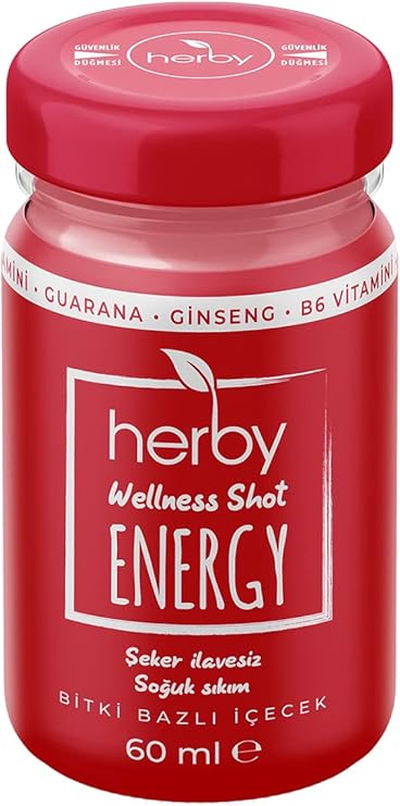 Herby Energy Shot 12 Pack Energy Support Plant Based Beverage (12 x 60ml)