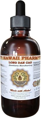 HawaiiPharm Long Dan Cao Tincture, Long Dan Cao, Chinese Gentian Gentiana Manshurica Root Liquid Extract, Herbal Supplement 2 oz
