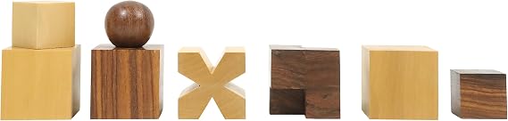 Royal Chess Mall - Reproduced 1923 Bauhaus Chess Pieces Only Set -Golden Rosewood & Boxwood-2" King