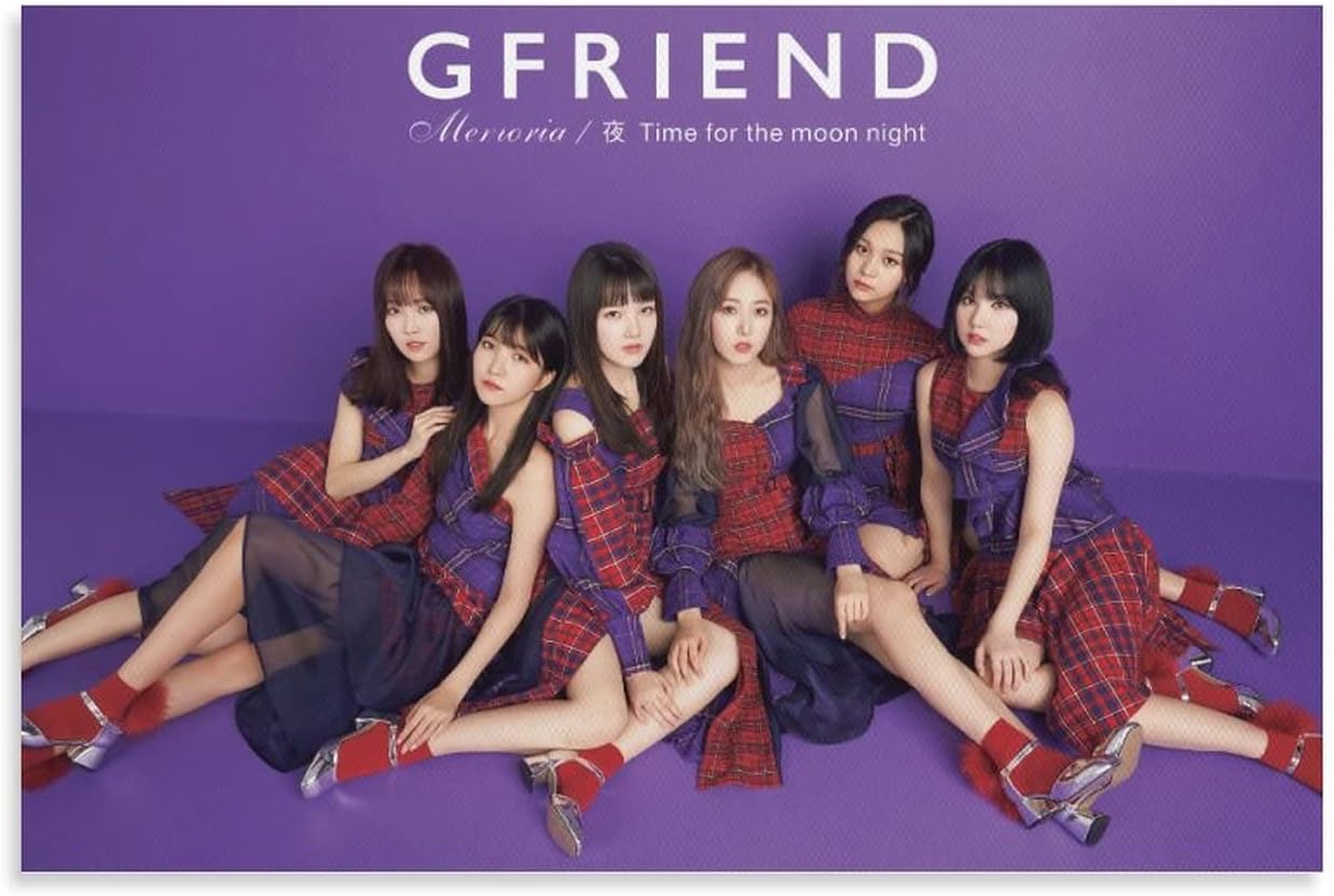 Gfriend ? Memoria Time for The Moon Night ?ver.5 Concept Kpop Girl Group Band Idol Cover Art Eunha Yuju Sowon Yerin SinB Umji Posters Aesthetics Home Office Wall Decor And Creative Painting Decoratio