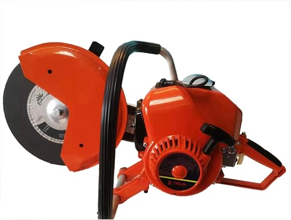 6.8HP Disc Petrol Demolition Saw, 6.8HP 2-Stroke Metal Concrete Cut Off Saw With Blade, Road Brick Cutting kit Cutter Machine, for Metal/Marble