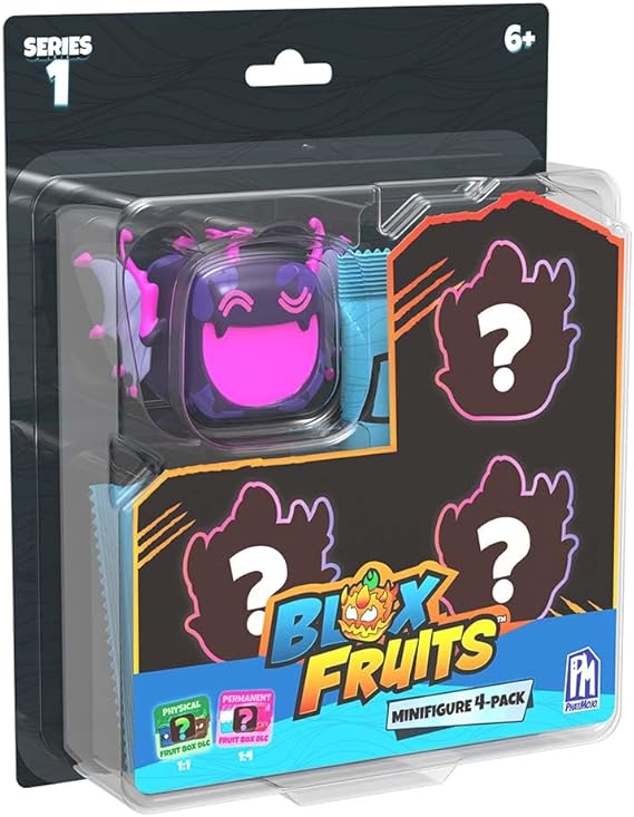 Blox Fruits - Mystery Fruit Minifigure 4-Pack (1.5" Tall, Series 1) [Includes DLC]