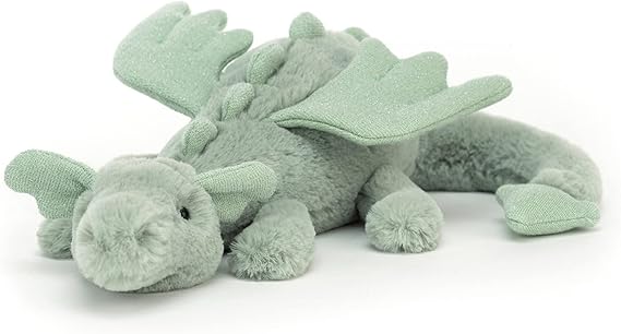 Jellycat Little Sage Dragon Collectable Stuffed Plush Decoration