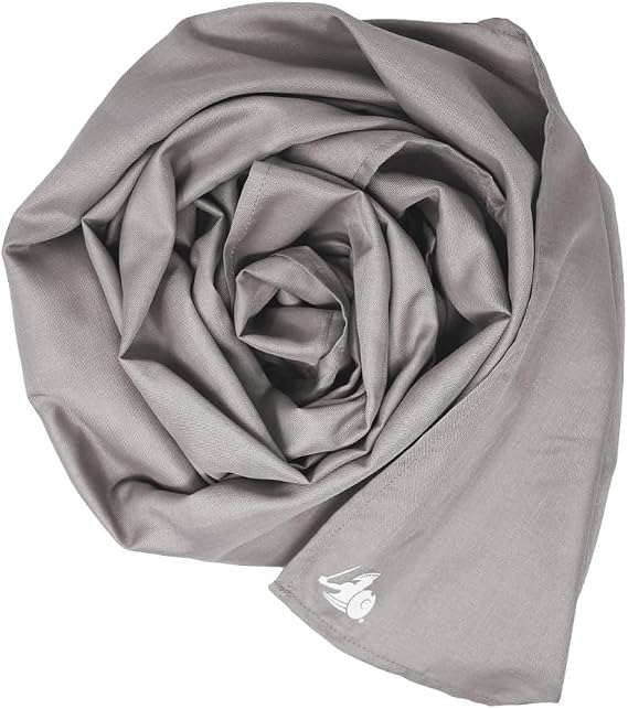 EMF Wireless Emission Radiation Protection Shielding Scarf | DefenderShield EMF Protection Clothing Anti-Radiation Silver Fabric Can Block up to 99% of Wireless RF Radiation