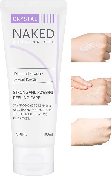 MISSHA Elmas Tozu İçeren Arındırıcı Peeling Jel 100ml APIEU Naked Peeling Gel (Crystal)
