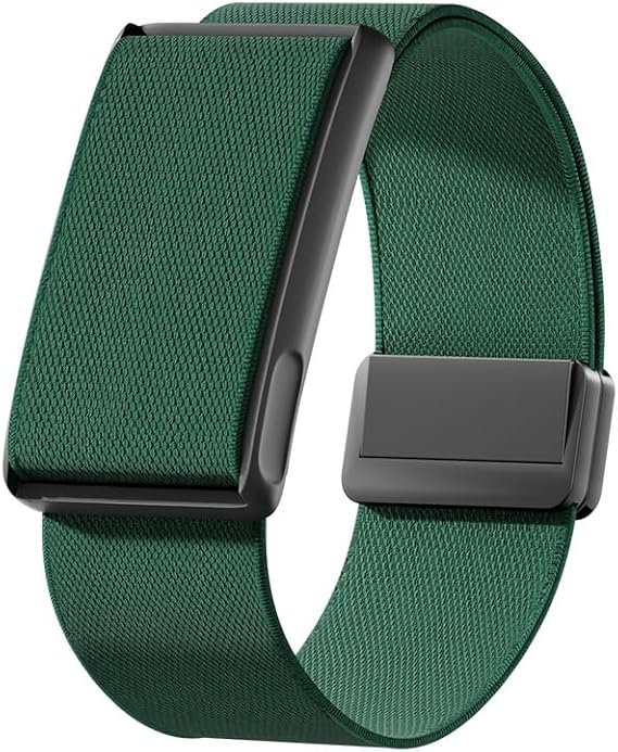Stretchy Nylon Loop Strap Compatible With Amazfit Helio Strap, Breathable Sports Strap Sweat Absorption Band with Metal Frame Connector for Men Women-No Tracker 