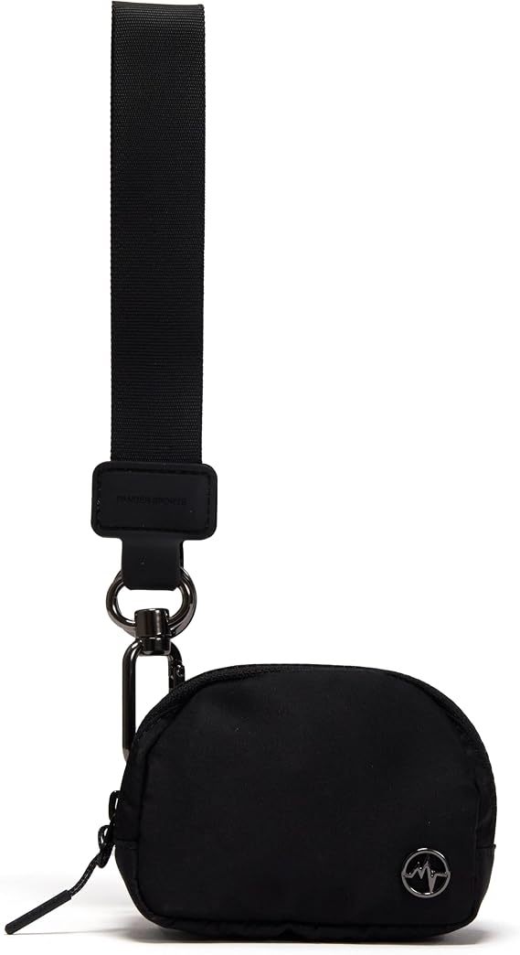 Pander Wrist Strap & Mini Wallet Combo Stylish, Compact, and Versatile Accessory Set - Black