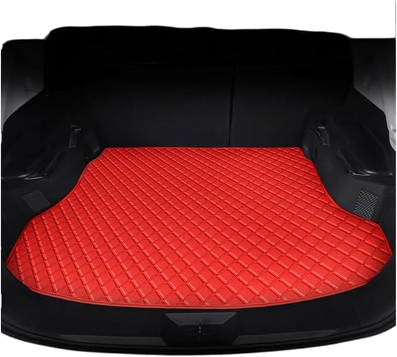 Car Boot Protector Custom Car Trunk Mats Fit For JAC JS4 2021-2026 Leather Cargo Liner Car Mat Accessories Boot Protection Mat(Red)