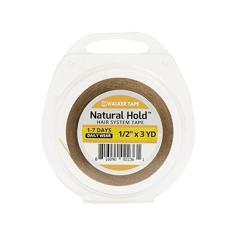 Natural Hold Tape 1/2" X 3 Yard Double Side Adhesive