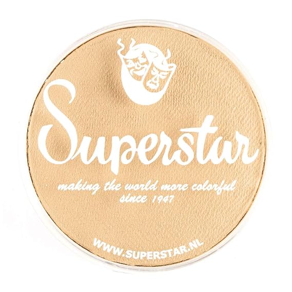 Superstar Face Paint - Almond 016, Hypoallergenic, Gluten Free & Cruelty Free - Child Friendly, Great for Fairs, Carnivals, Party & Halloween Painting (45 gm)
