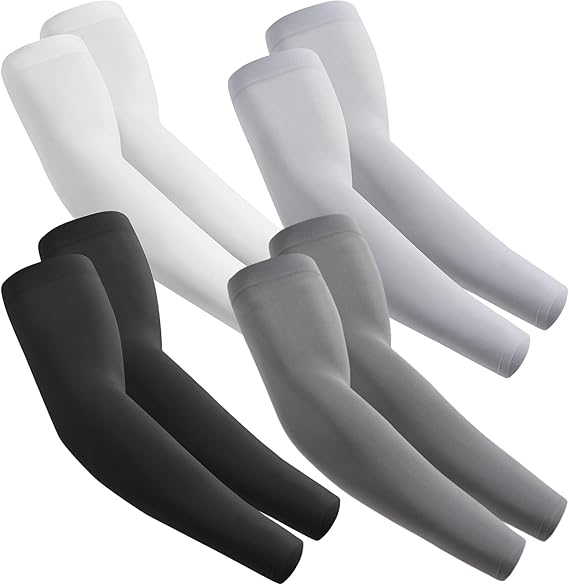 fuinloth Arm Sleeves UV Sun Protection Compression Sleeve for Men Women